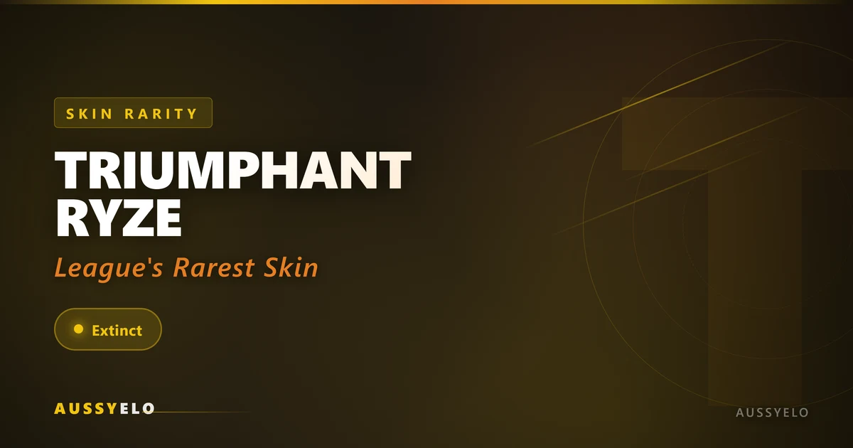 Triumphant Ryze - League's Rarest Skin - AussyELO