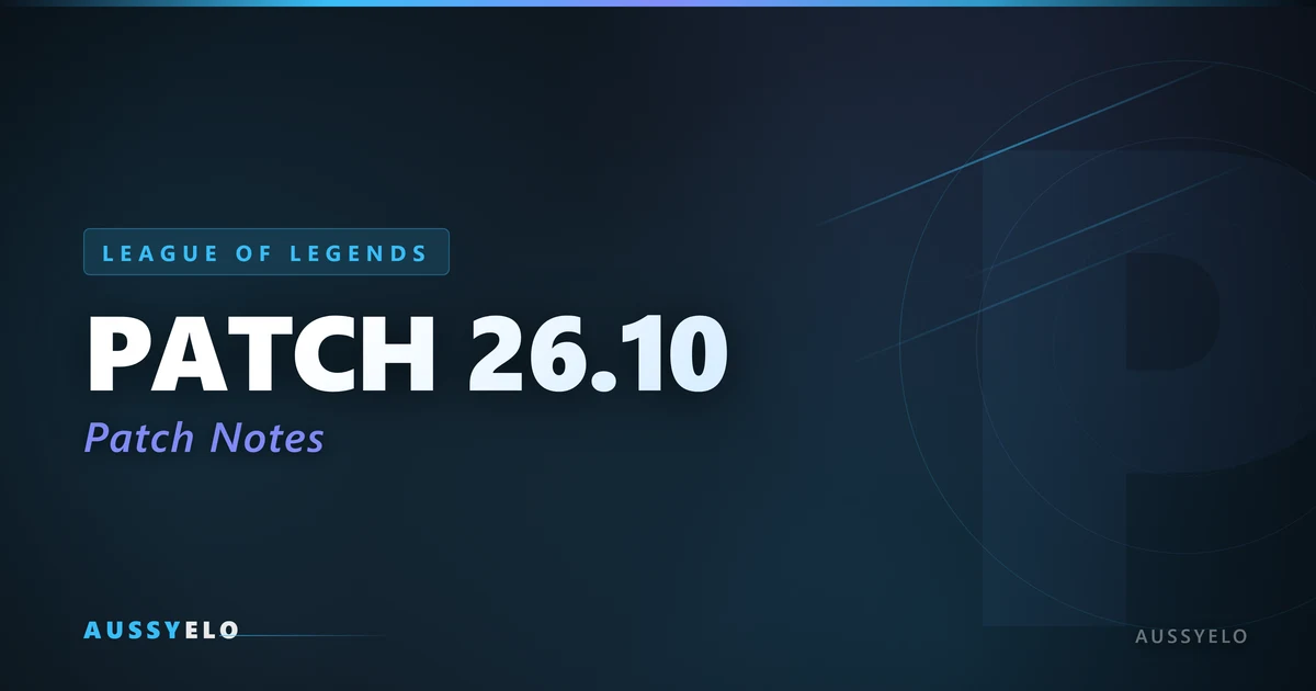 League of Legends Patch 26.10 Lee Sin mini-rework