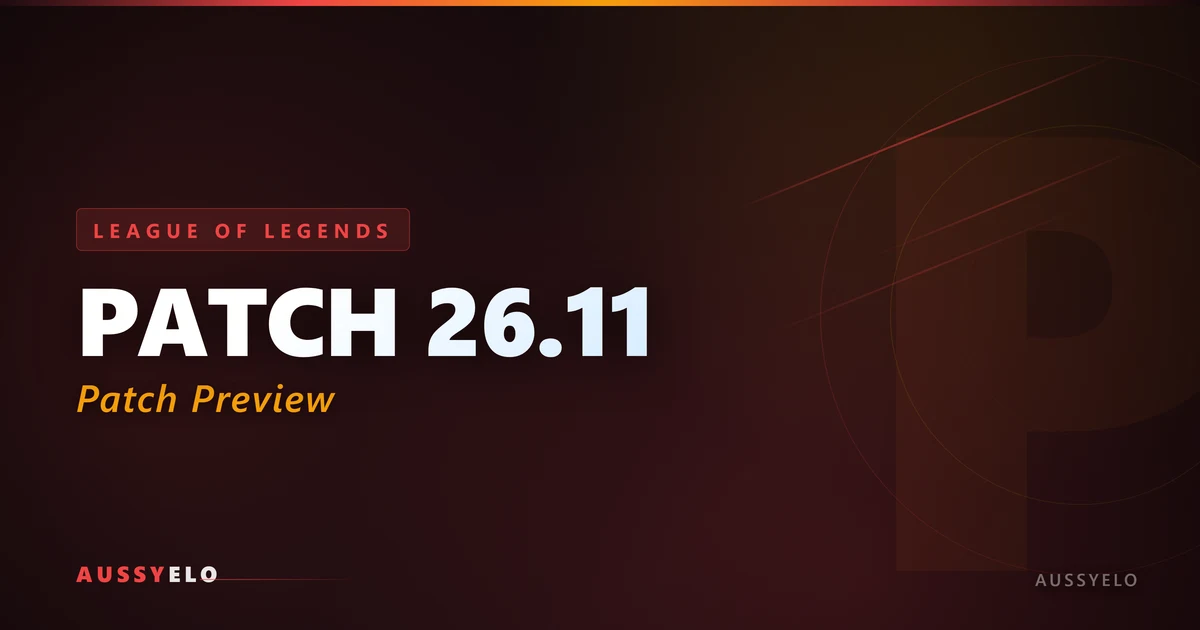 League of Legends Patch 26.11 champion changes preview